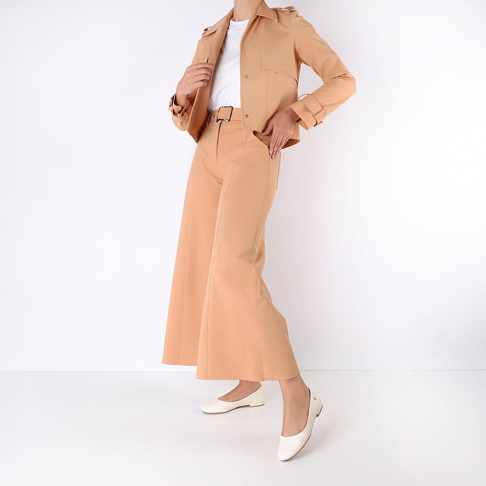 Sapatilha Branca Marfim Couro Lisa Branco 4