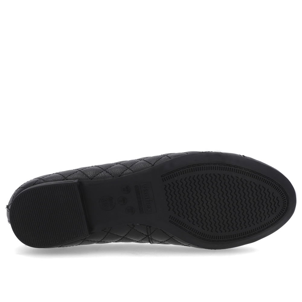 Sapatilha Preta Couro Matelassê Preto 5