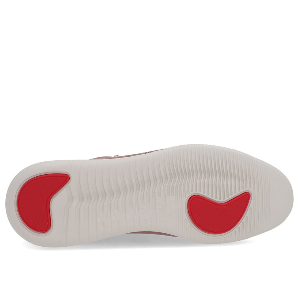 Tênis Rosa Vintage Couro Laser Zíper Lateral Rosa 5