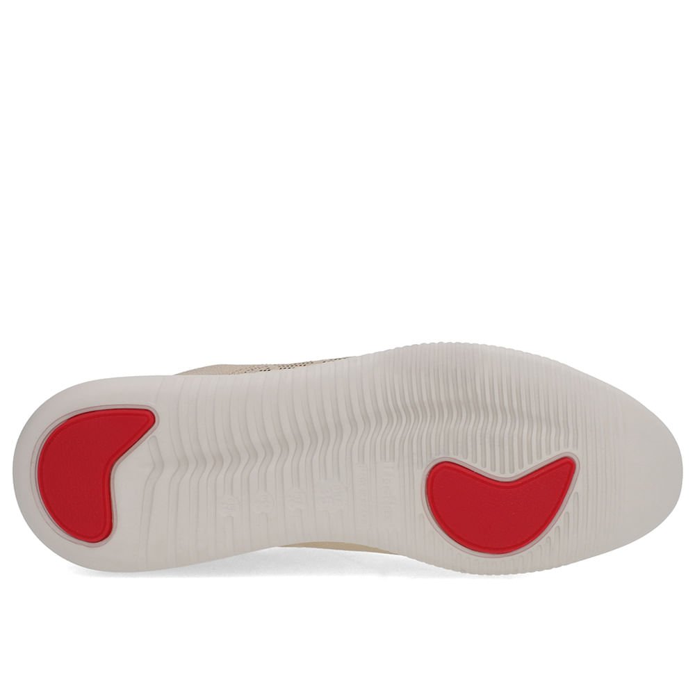 Tênis Dourado Couro Laser Zíper Lateral Dourado 5