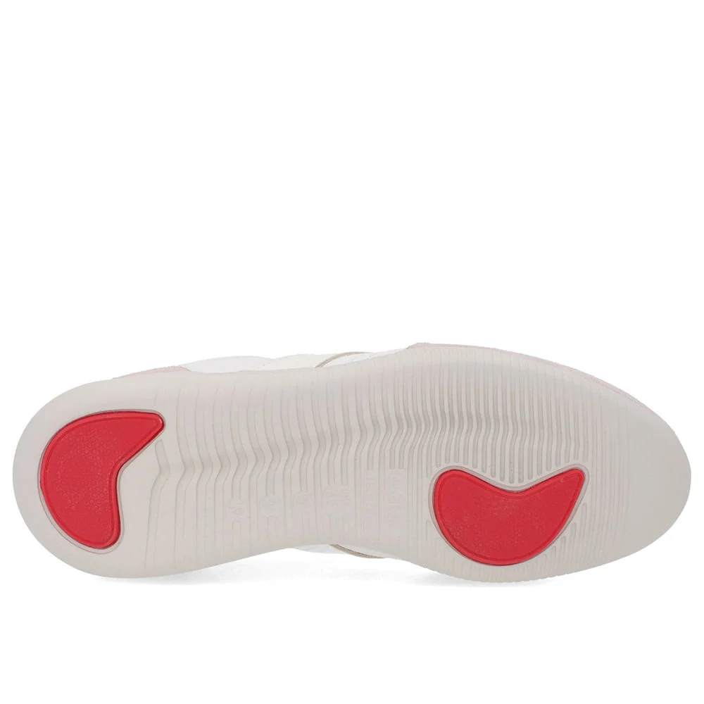 Tênis Branco Marfim Couro Rose Branco 5