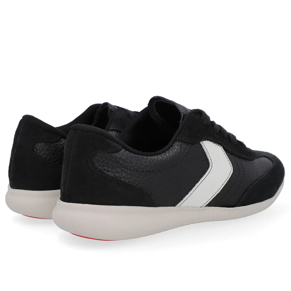 Tênis Preto Couro Branco Preto 3