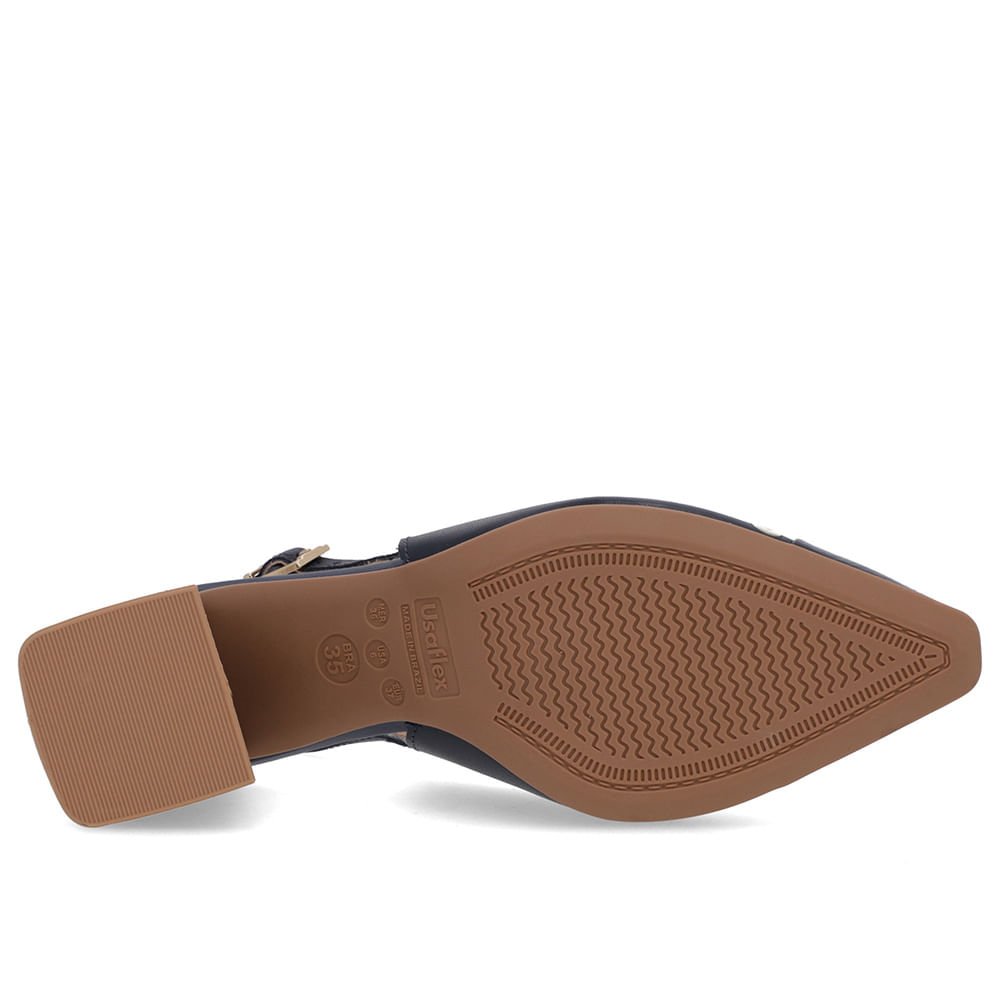 Slingback Azul Salto Geométrico Tachas Azul 5