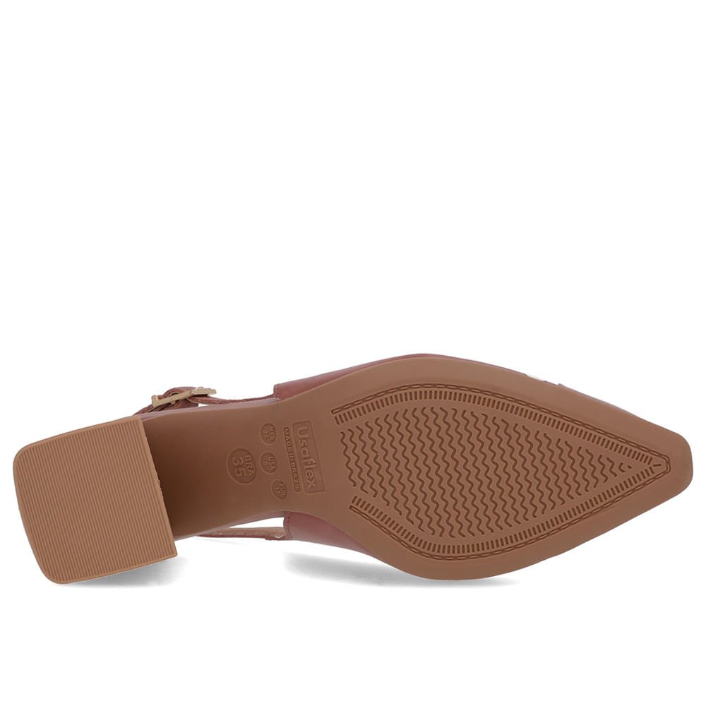 Slingback Rosa Vintage Salto Geométrico Tachas Rosa 5