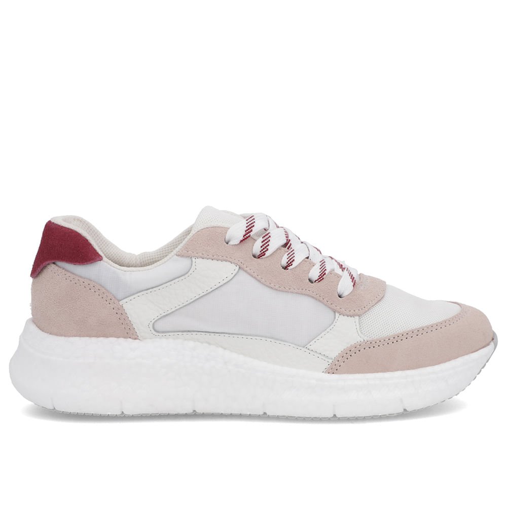 Tênis Rose Couro Cadarço