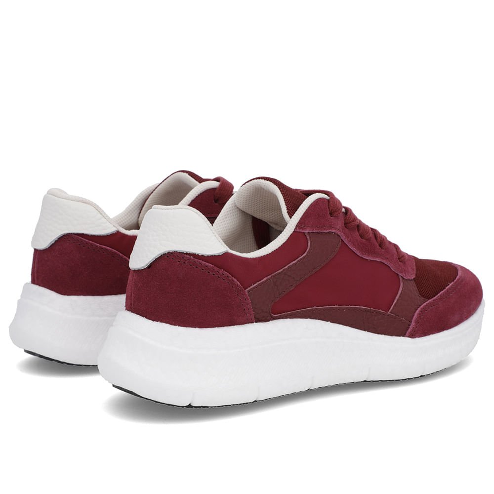 Tênis Vermelho Couro Cadarço Vermelho 3
