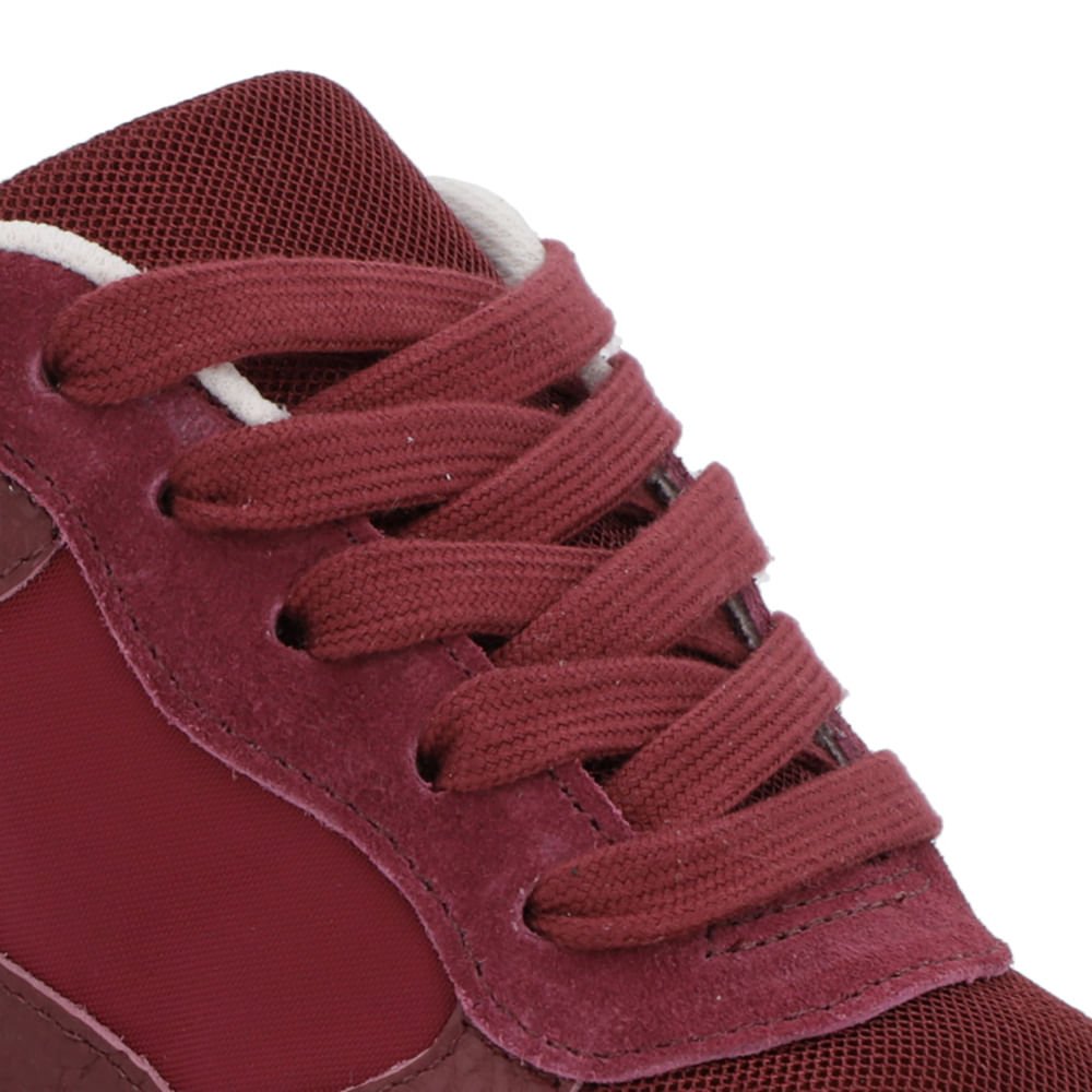 Tênis Vermelho Couro Cadarço Vermelho 4