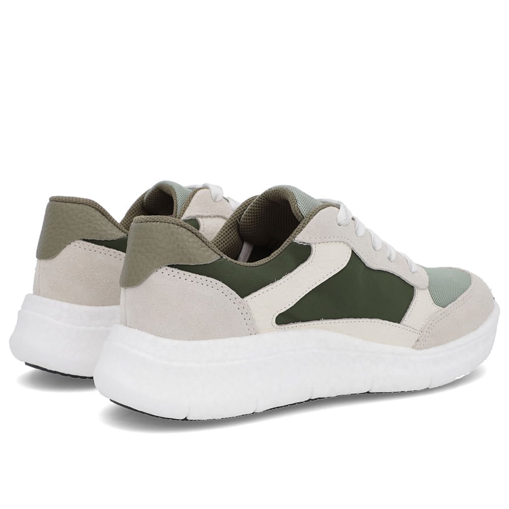 Tênis Verde Couro Cadarço Verde 3