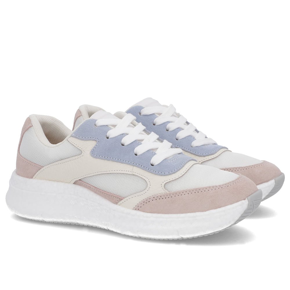 Tênis Branco Marfim Couro Cadarço Branco 2