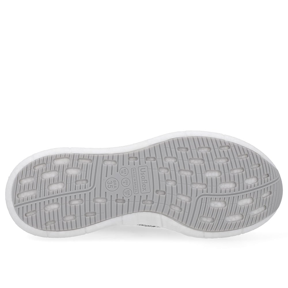 Tênis Branco Tricot Slip On Branco 5