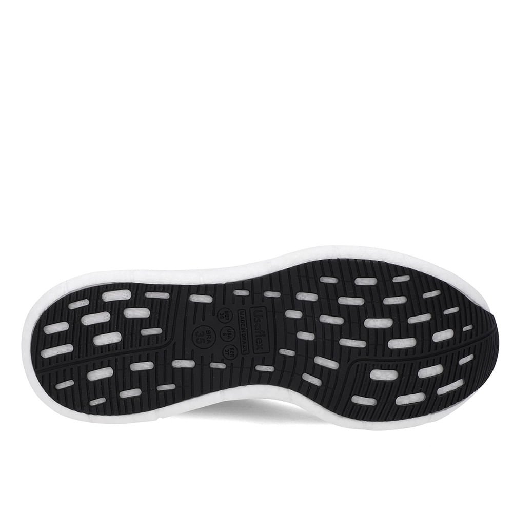 Tênis Preto Tricot Slip On Preto 5