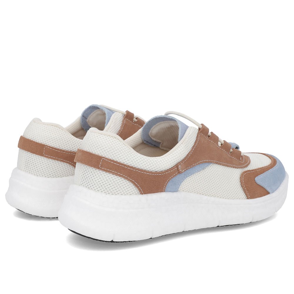 Tênis Marrom Couro Cadarço Elástico Marrom 3