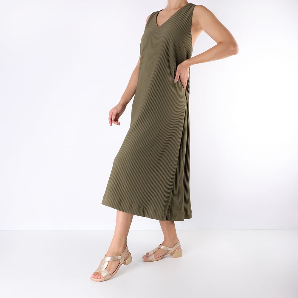 Sandália Bico Quadrado Couro Dourada Textura Dourado 4