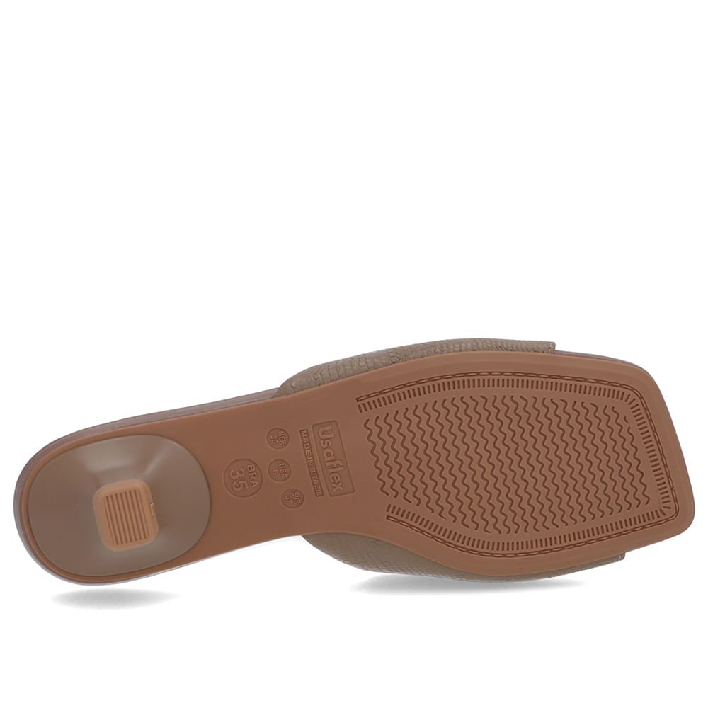 Tamanco Marrom Couro Textura Marrom 5