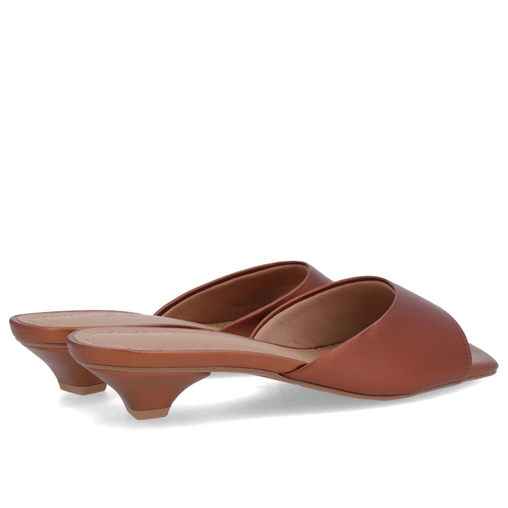 Tamanco Cobre Couro Liso Cobre 3