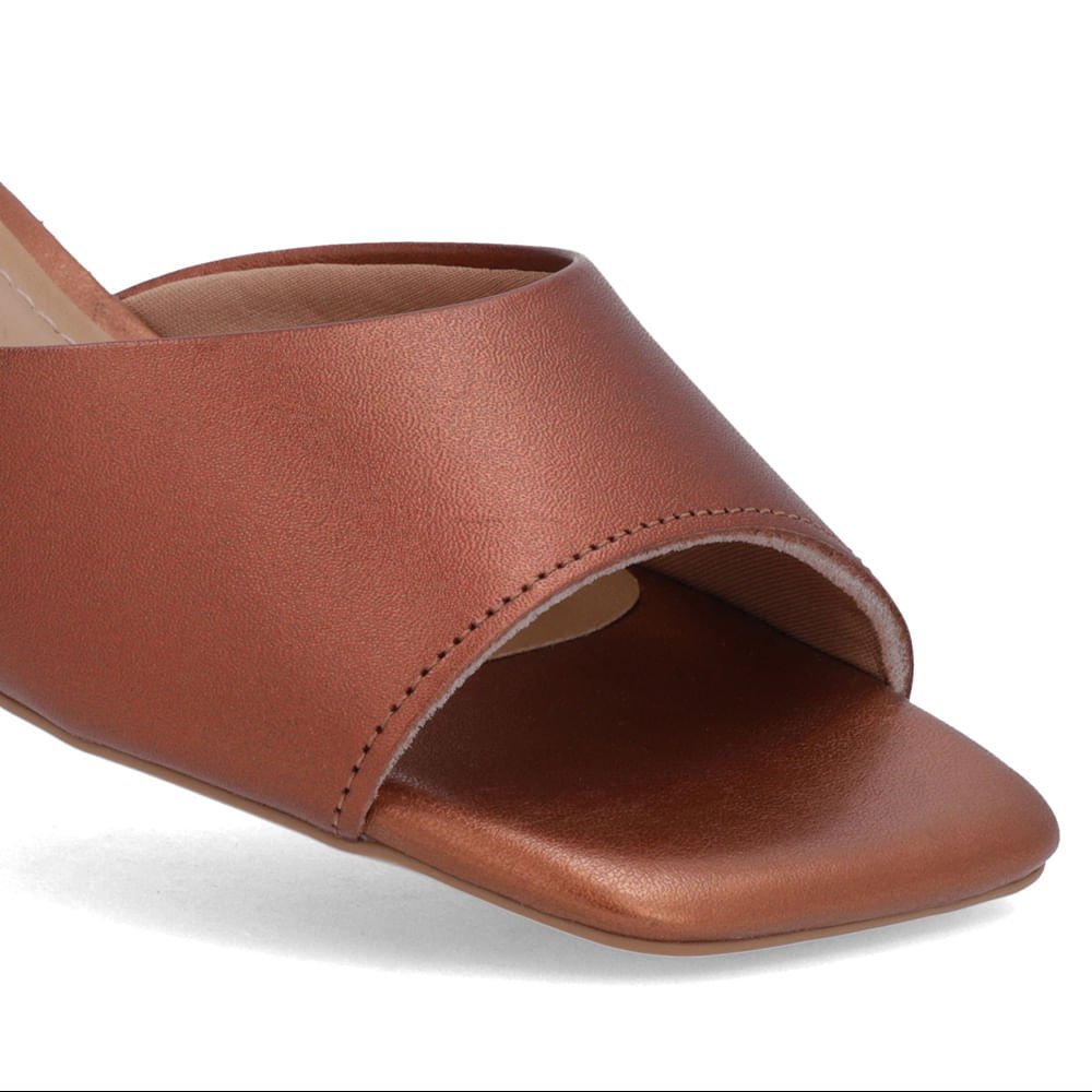 Tamanco Cobre Couro Liso Cobre 4