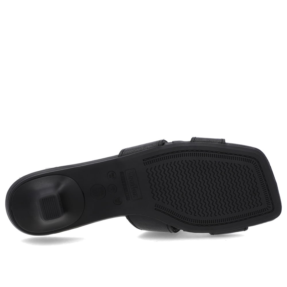 Tamanco Preto Couro Liso Preto 5