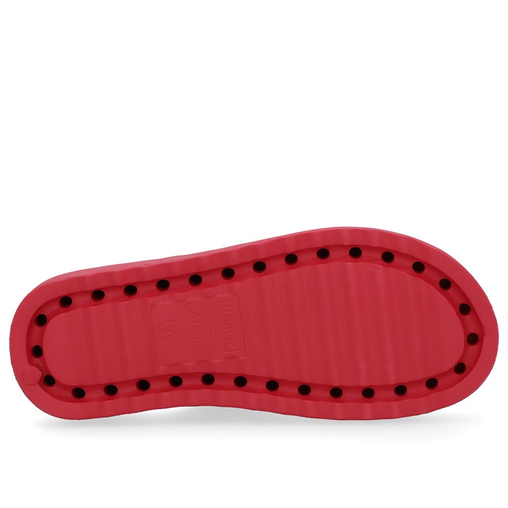 Chinelo Slide Vermelho Poofy Tiras Eva Vermelho 5