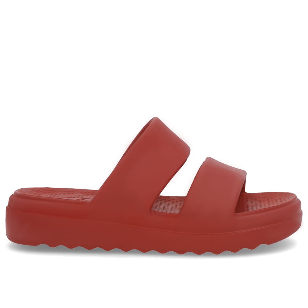 Chinelo Slide Marrom Poofy Tiras Eva
