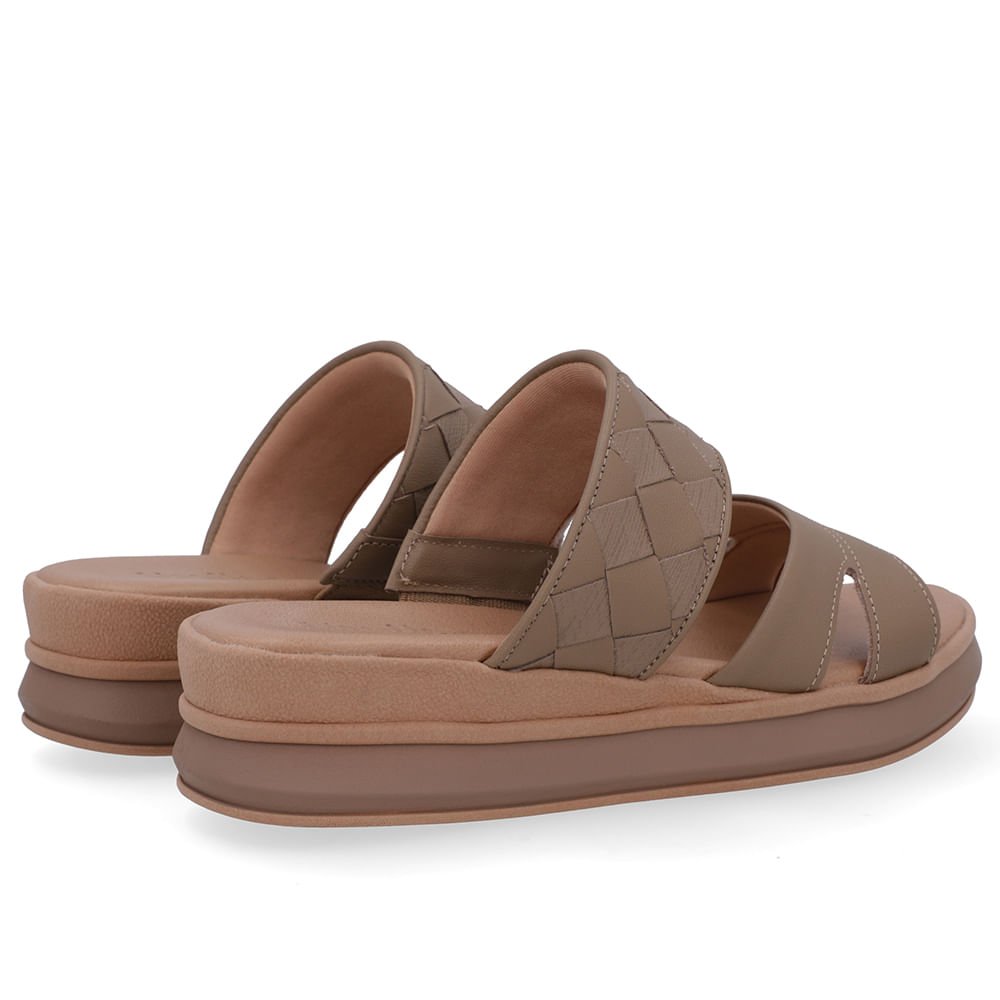 Tamanco Marrom Fendi Couro Tira Trançada Marrom 3