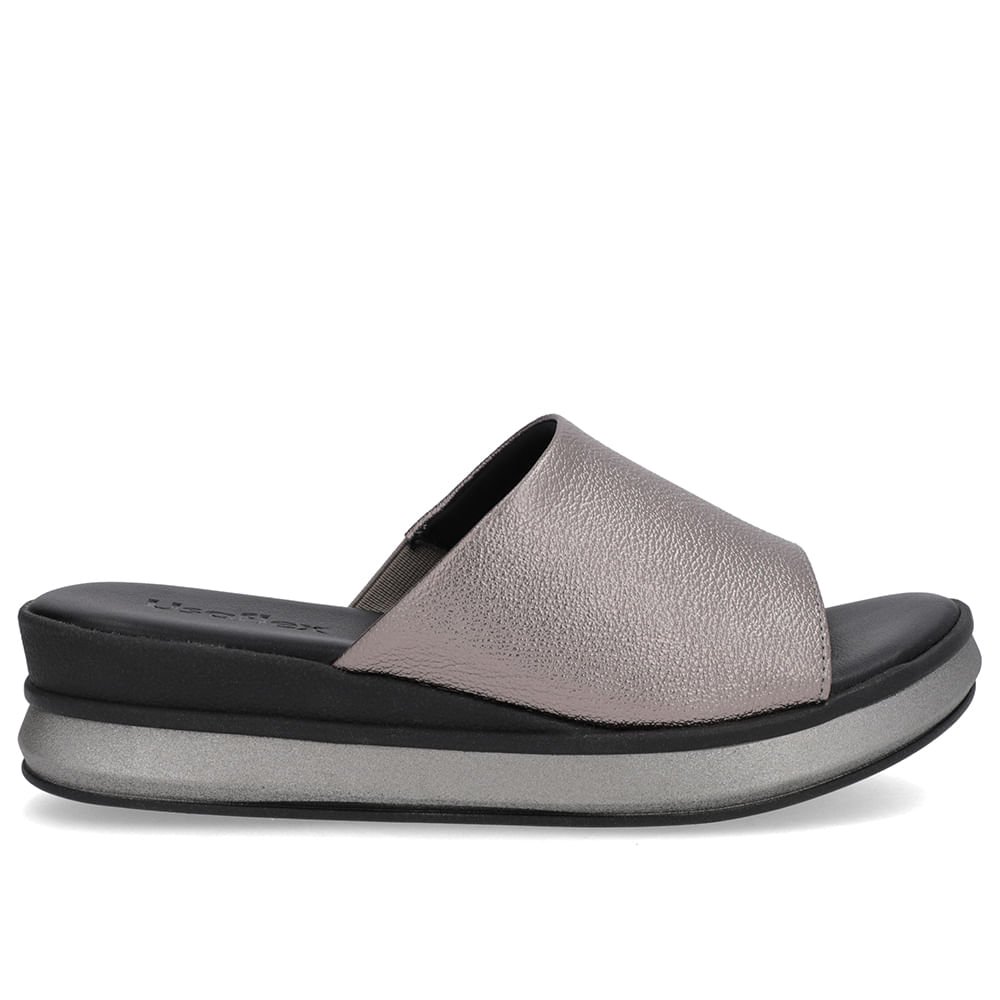 Tamanco Aço Couro Tira Lisa