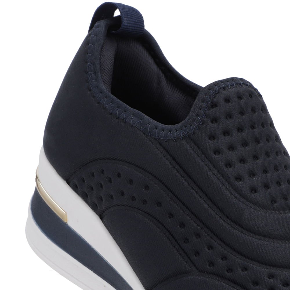 Tênis Casual Azul Elastano Detalhes Azul 4