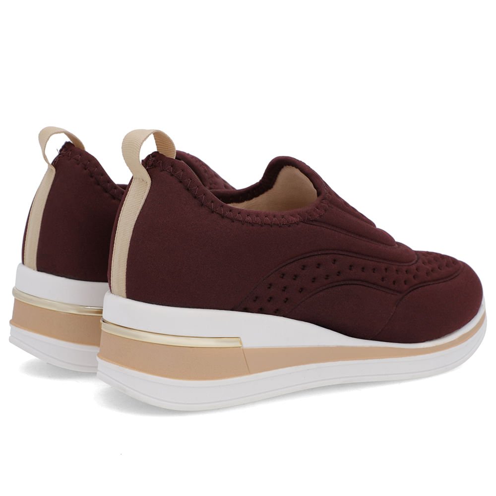 Tênis Casual Roxo Elastano Detalhes Roxo 3
