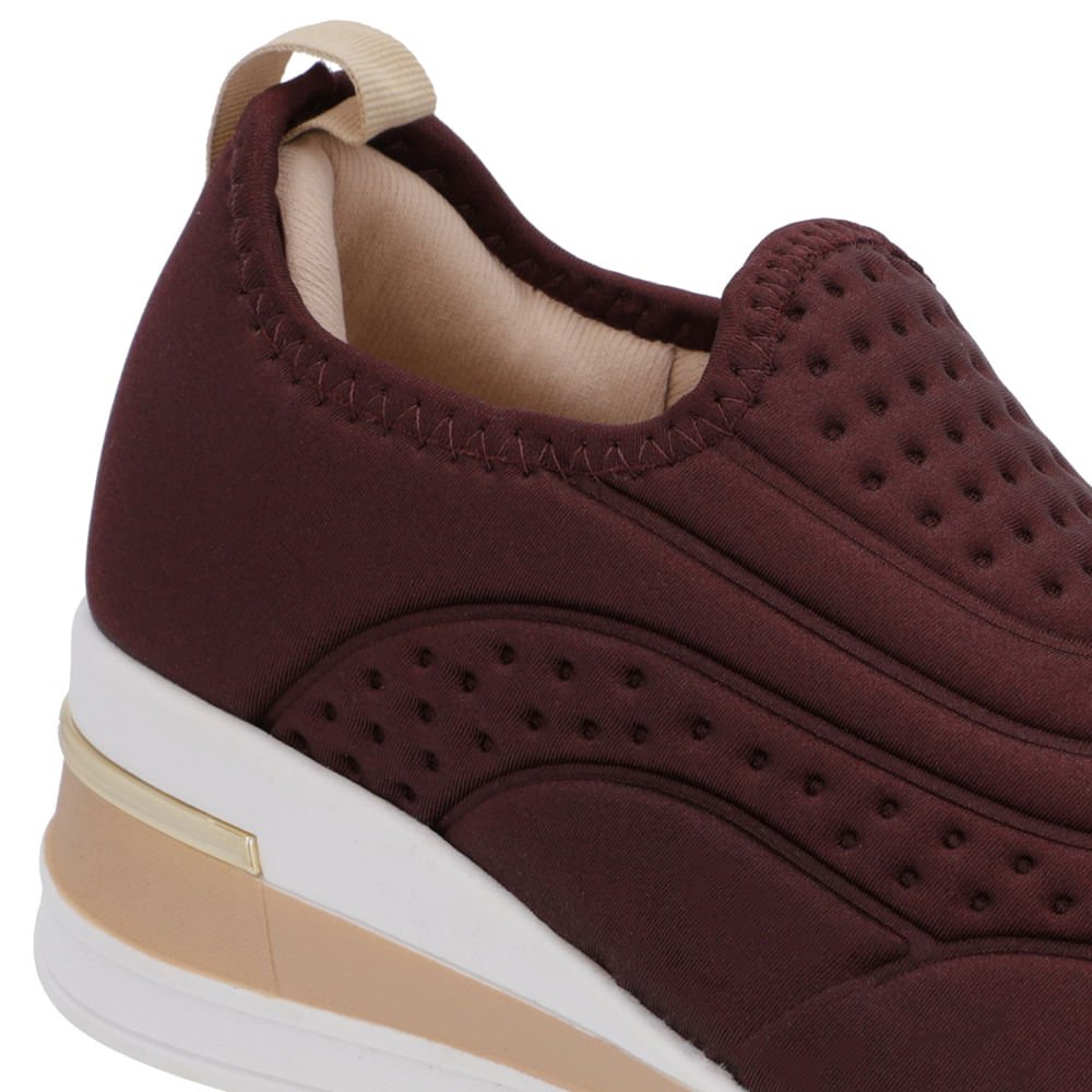 Tênis Casual Roxo Elastano Detalhes Roxo 4
