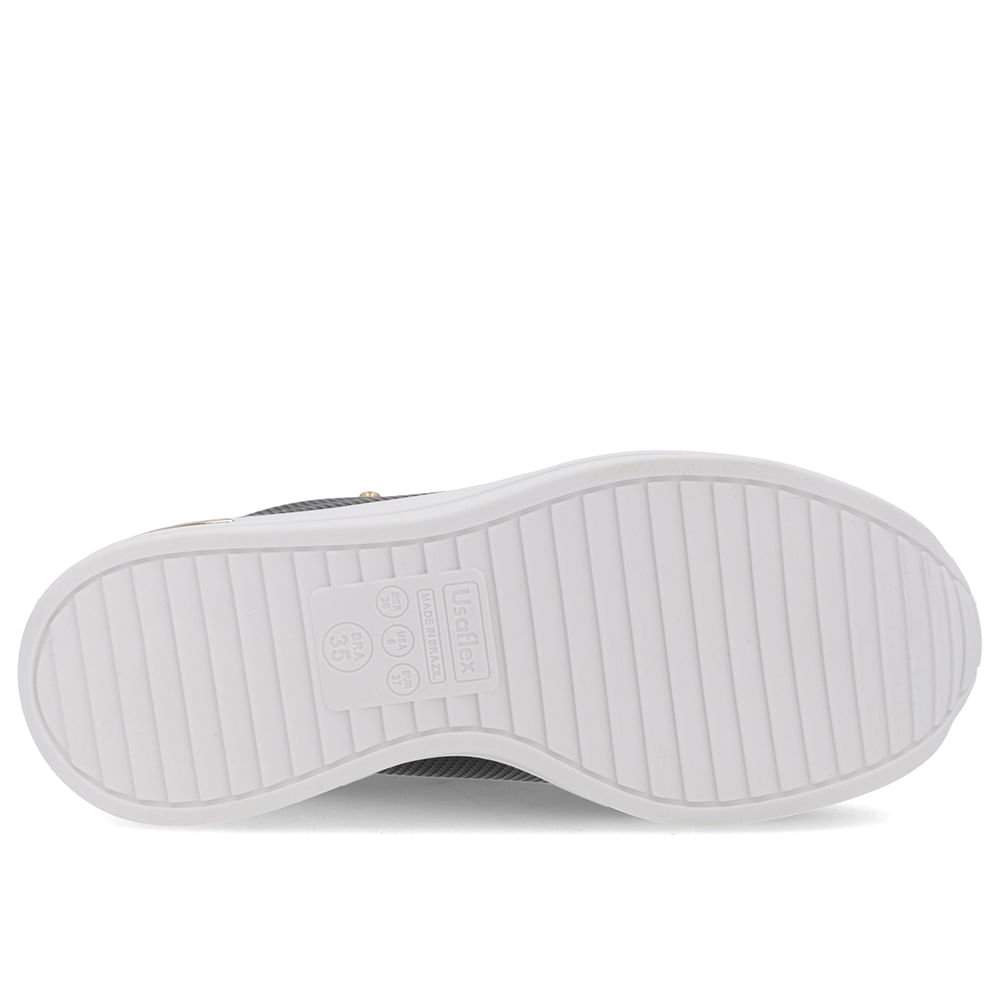 Tênis Zíper Lateral Preto Couro Preto 5