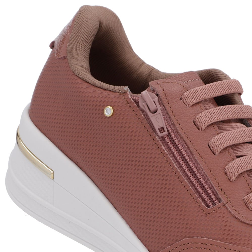Tênis Zíper Lateral Rosa Vintage Rosa 4