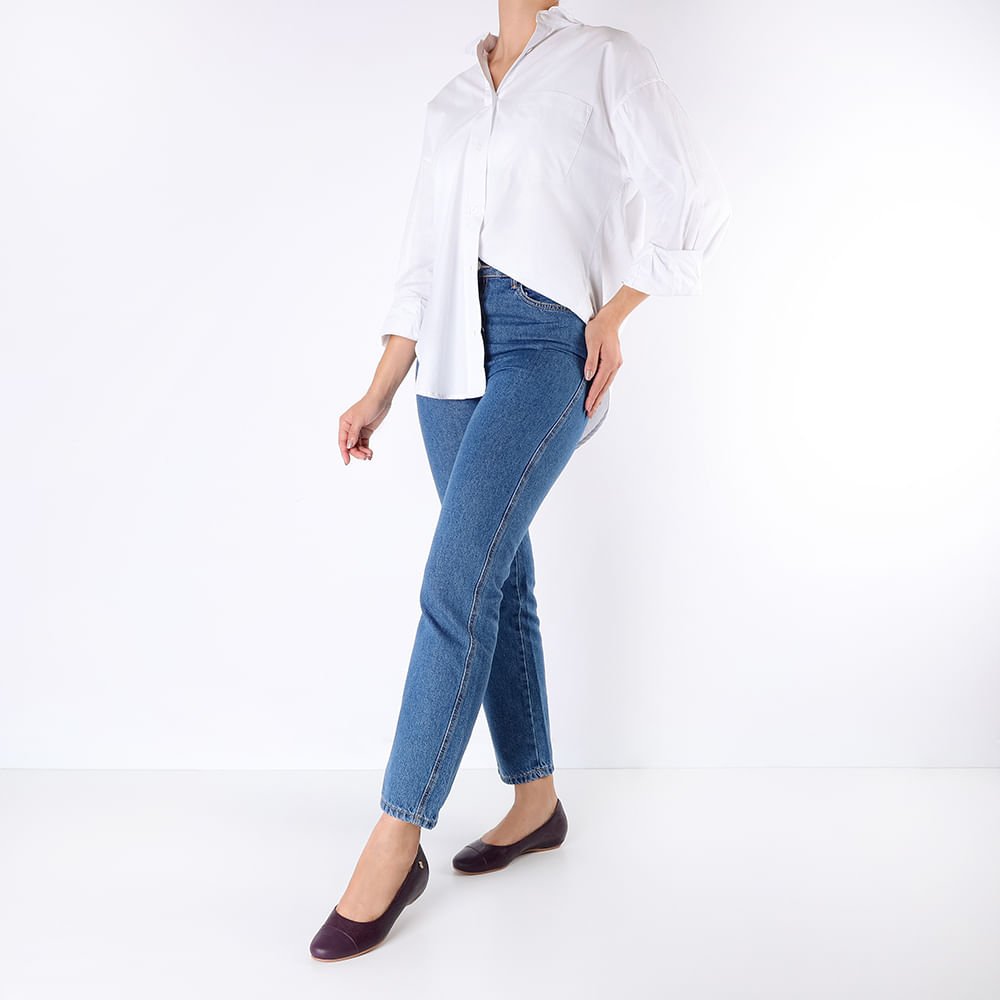 Sapatilha Roxa Couro Salto Embutido Roxo 4