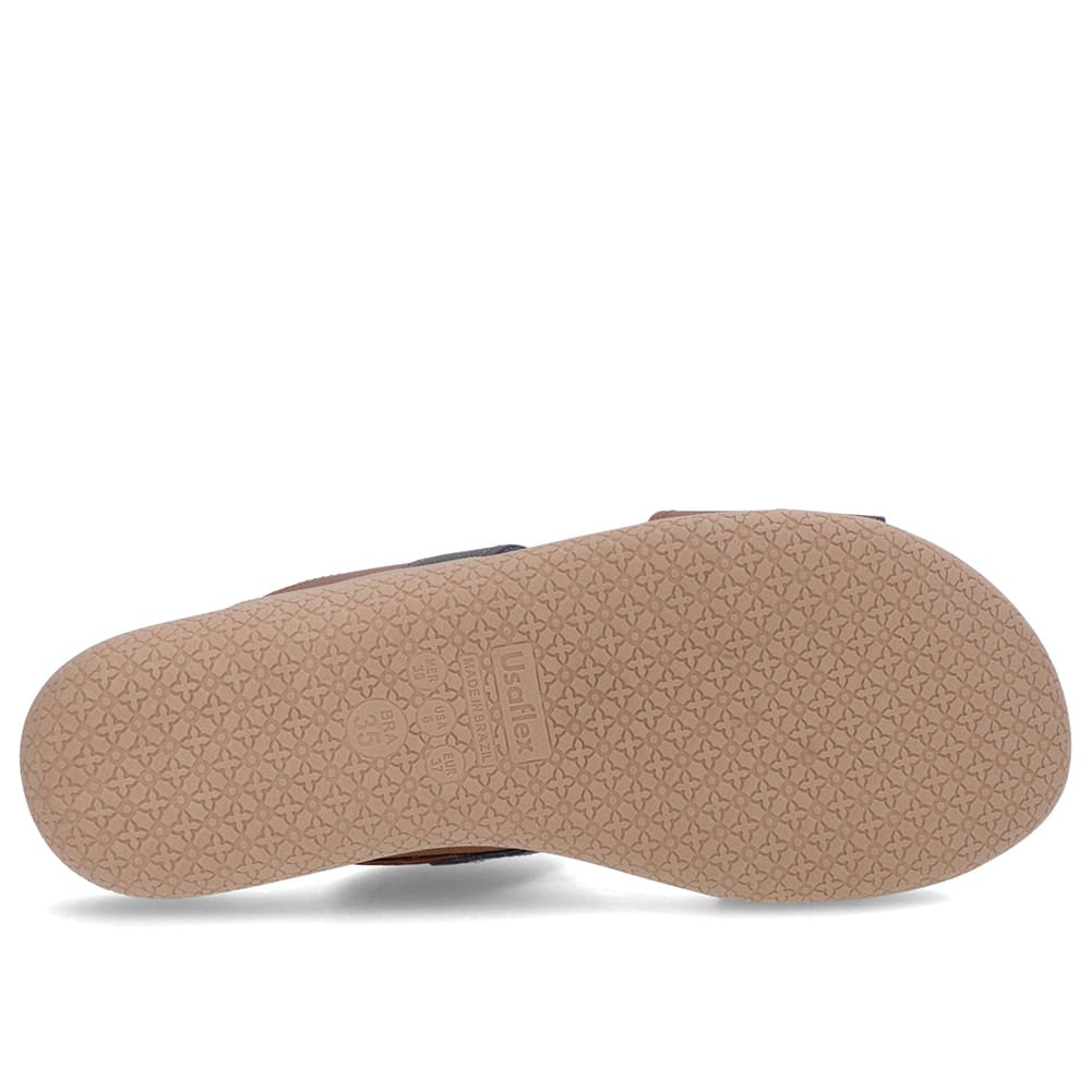 Tamanco Salto Bloco Couro Vermelho Enfeite Vermelho 5