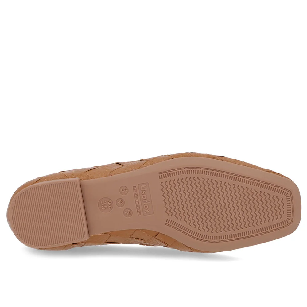 Loafer Couro Marrom Trançado Marrom 5