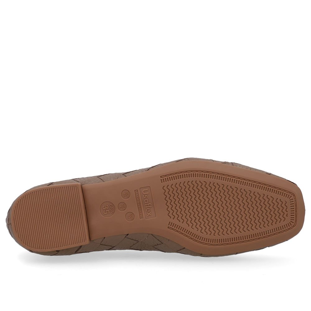 Loafer Couro Marrom Trançado Marrom 5