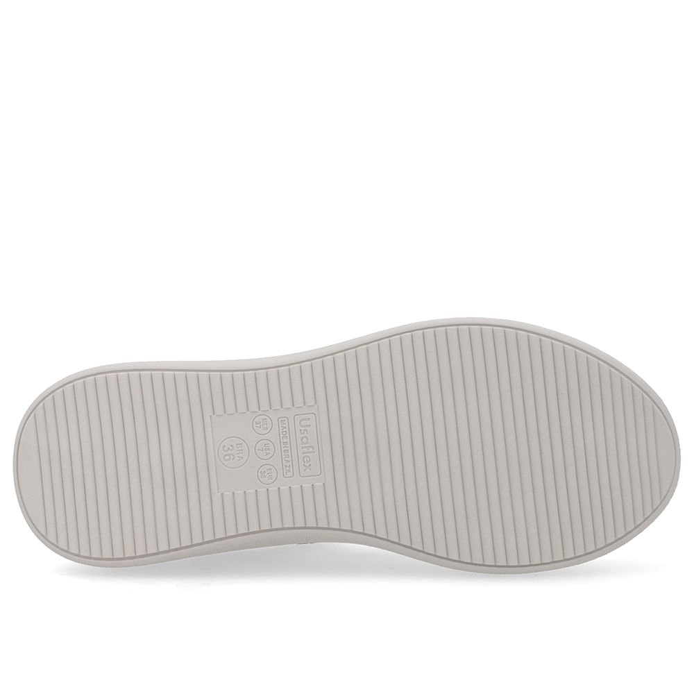 Tênis Lateral Tecido Bege Bege 5