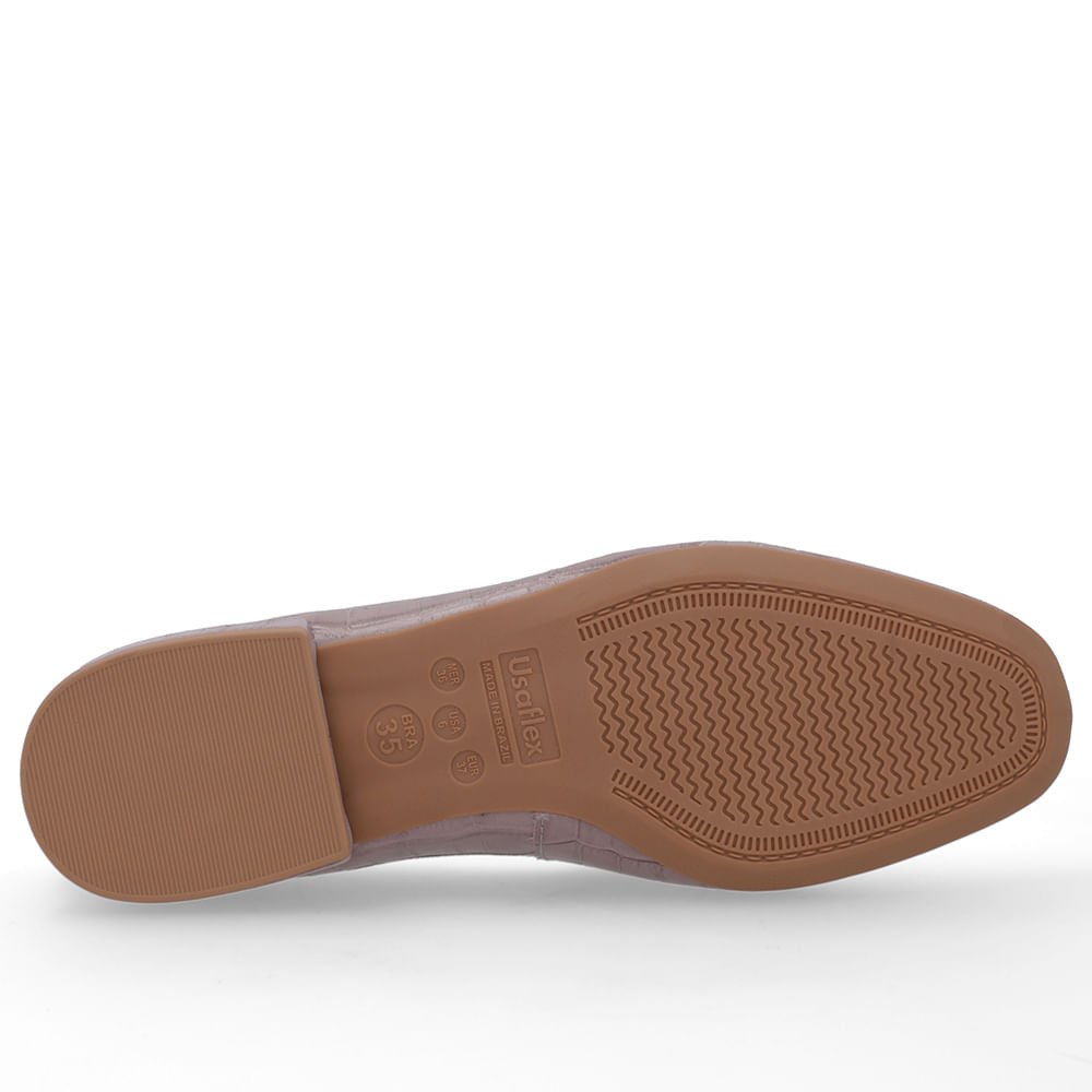 Loafer Lilás Couro Bridão Rosa 5