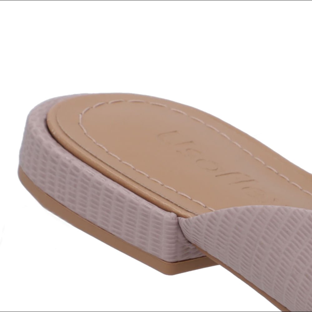 Mule Lilás Salto Bloco Couro Bege 4