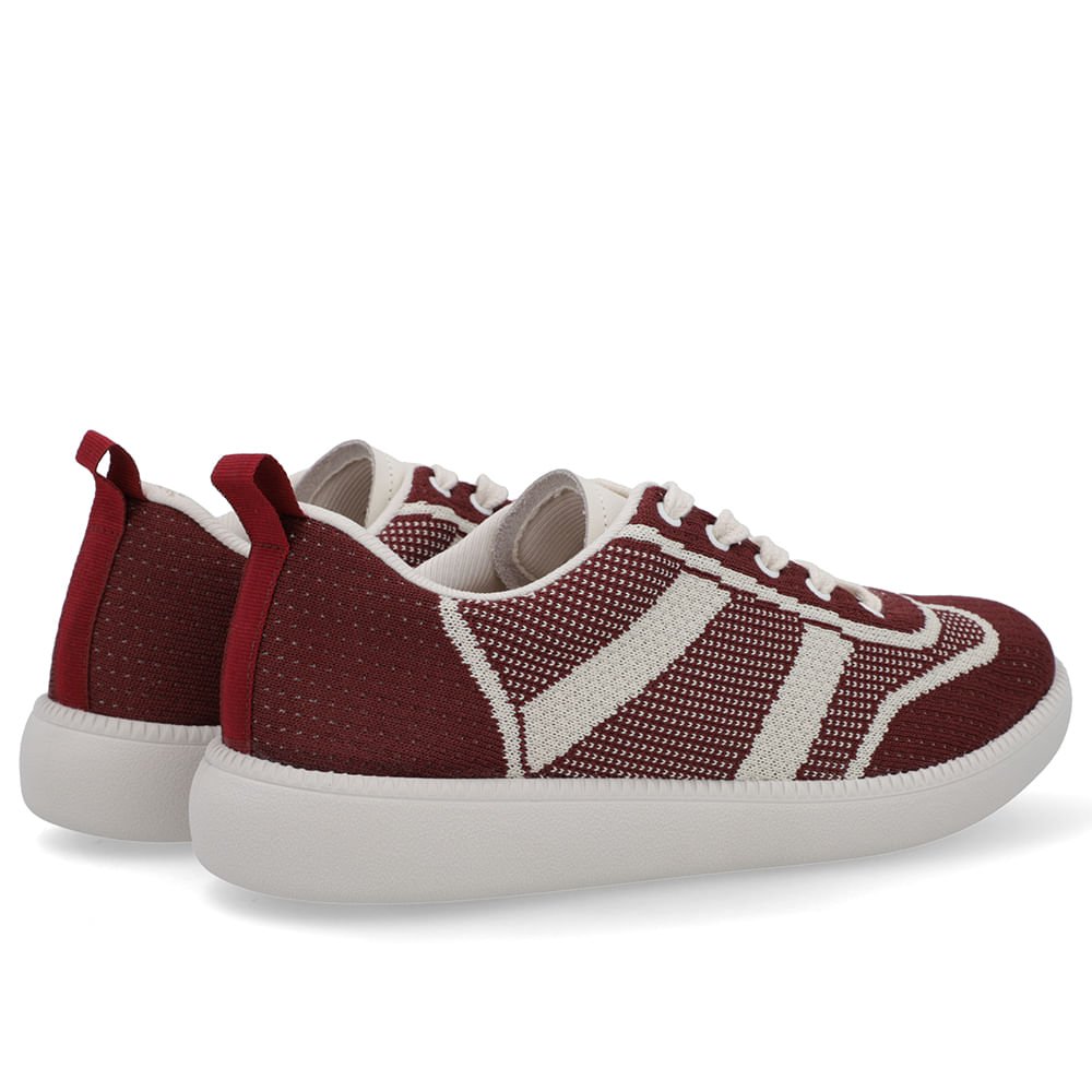 Tênis Casual Vermelho Tecido Vermelho 3