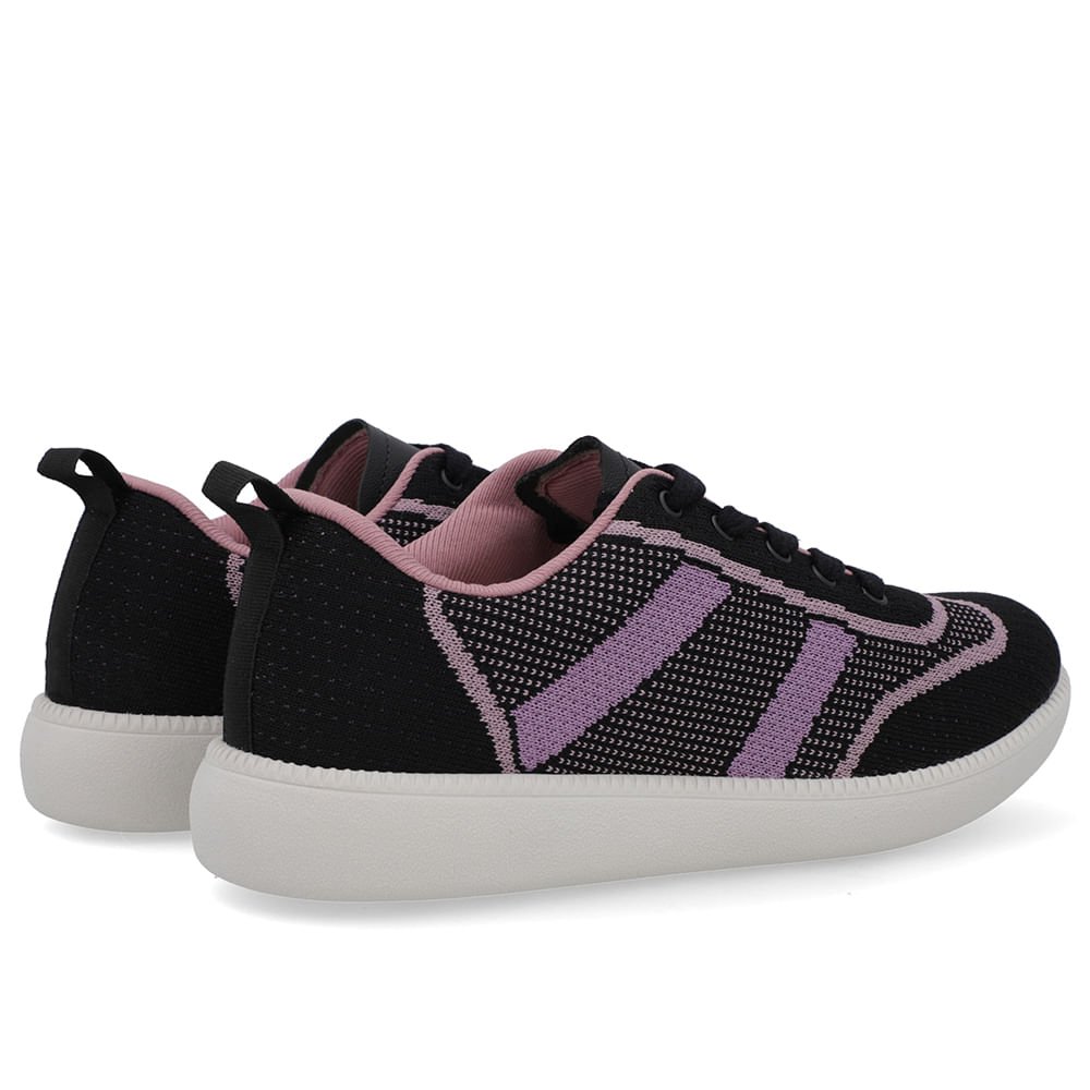 Tênis Casual Preto Tecido Preto 3