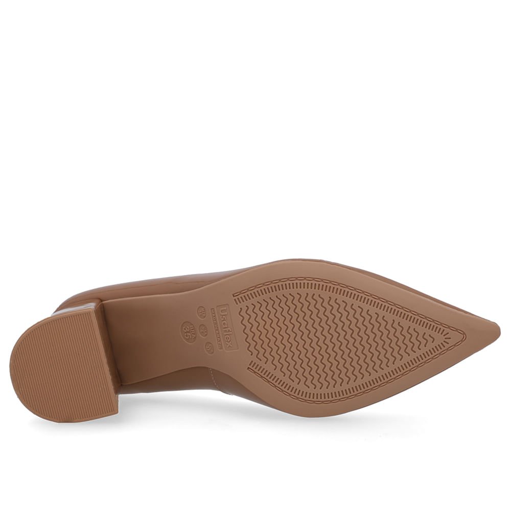 Scarpin Marrom Verniz Liso Marrom 5