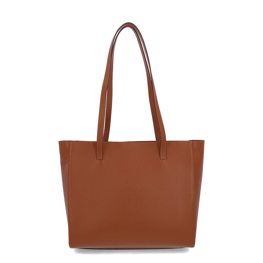 Bolsa Shopper Couro Marrom Doce De Leite Matelassê Marrom 3