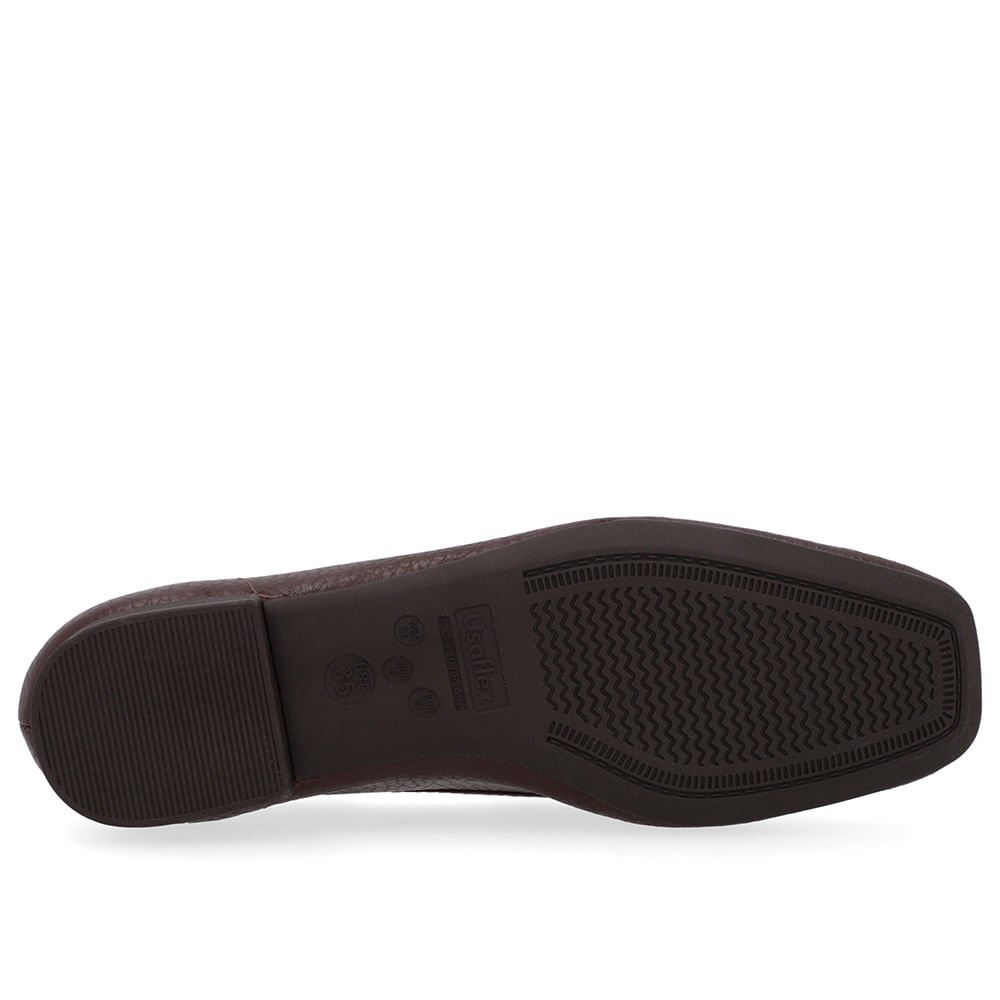 Loafer Marrom Pinhão Couro Tachas Marrom 5