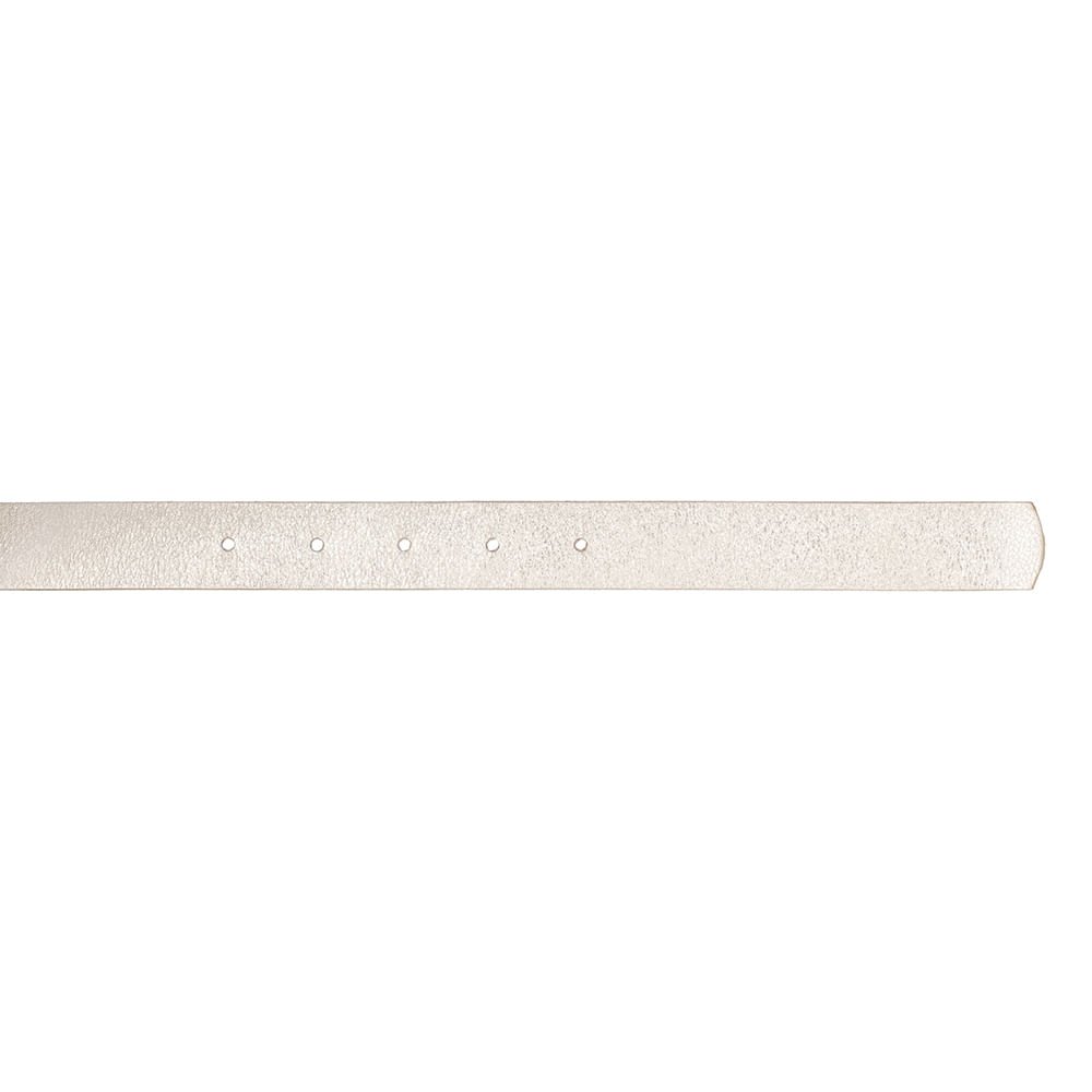 Cinto Couro Metalizado Ouro Light Fivela Bege/Ouro Light 3