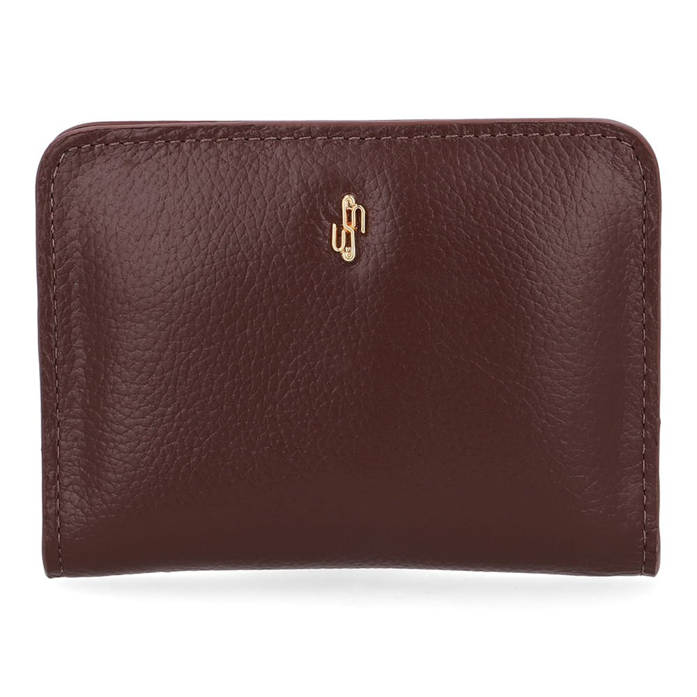 Carteira Couro Marrom Básica