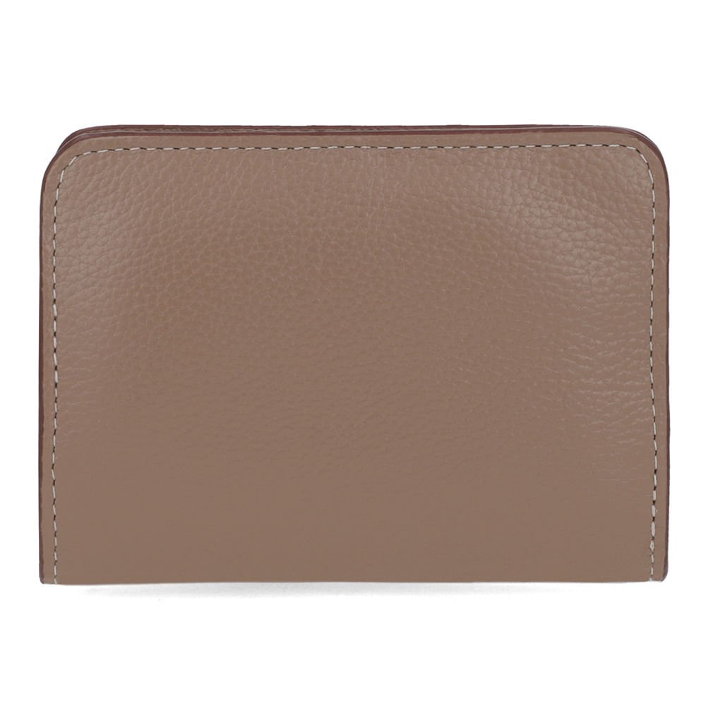 Carteira Couro Marrom Básica Marrom 3