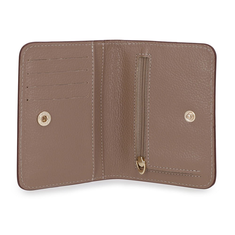 Carteira Couro Marrom Básica Marrom 4