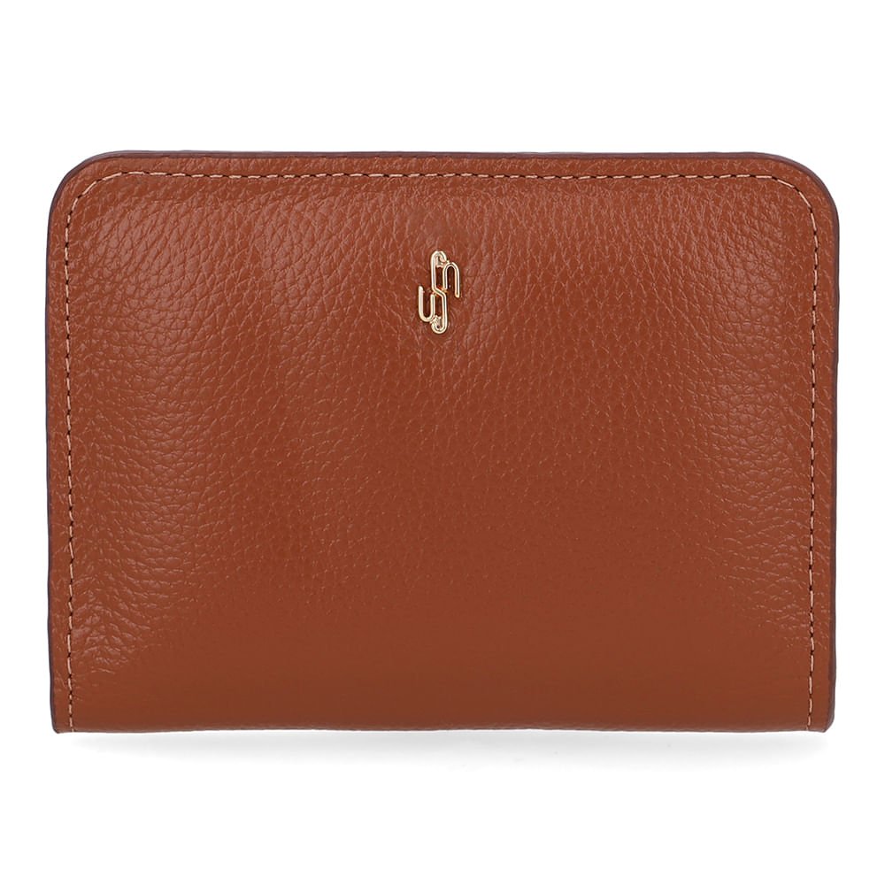 Carteira Couro Marrom Básica