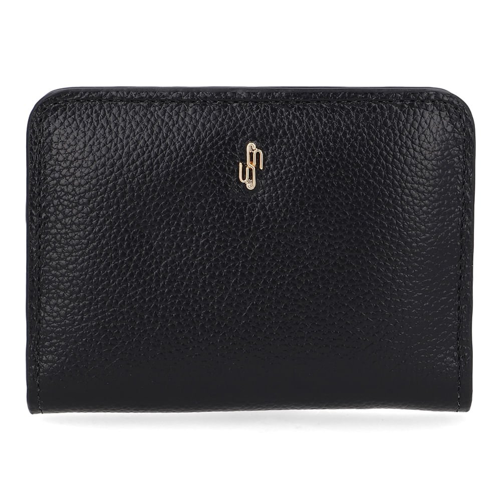 Carteira Couro Preta Básica