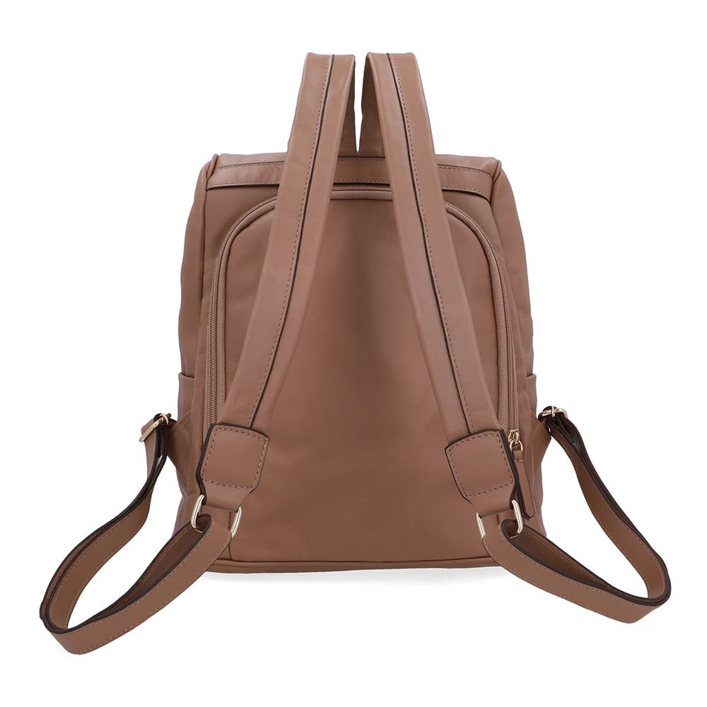 Mochila Couro Marrom Marrom 3