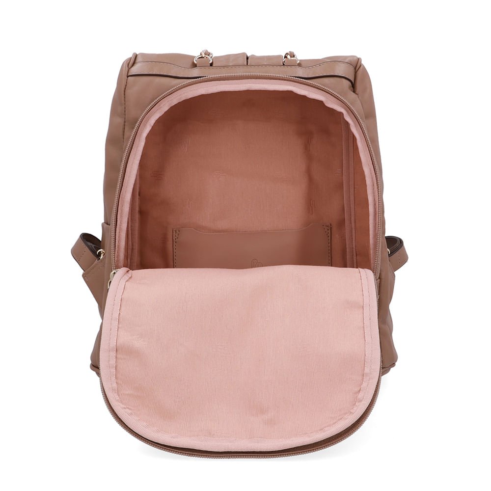 Mochila Couro Marrom Marrom 4